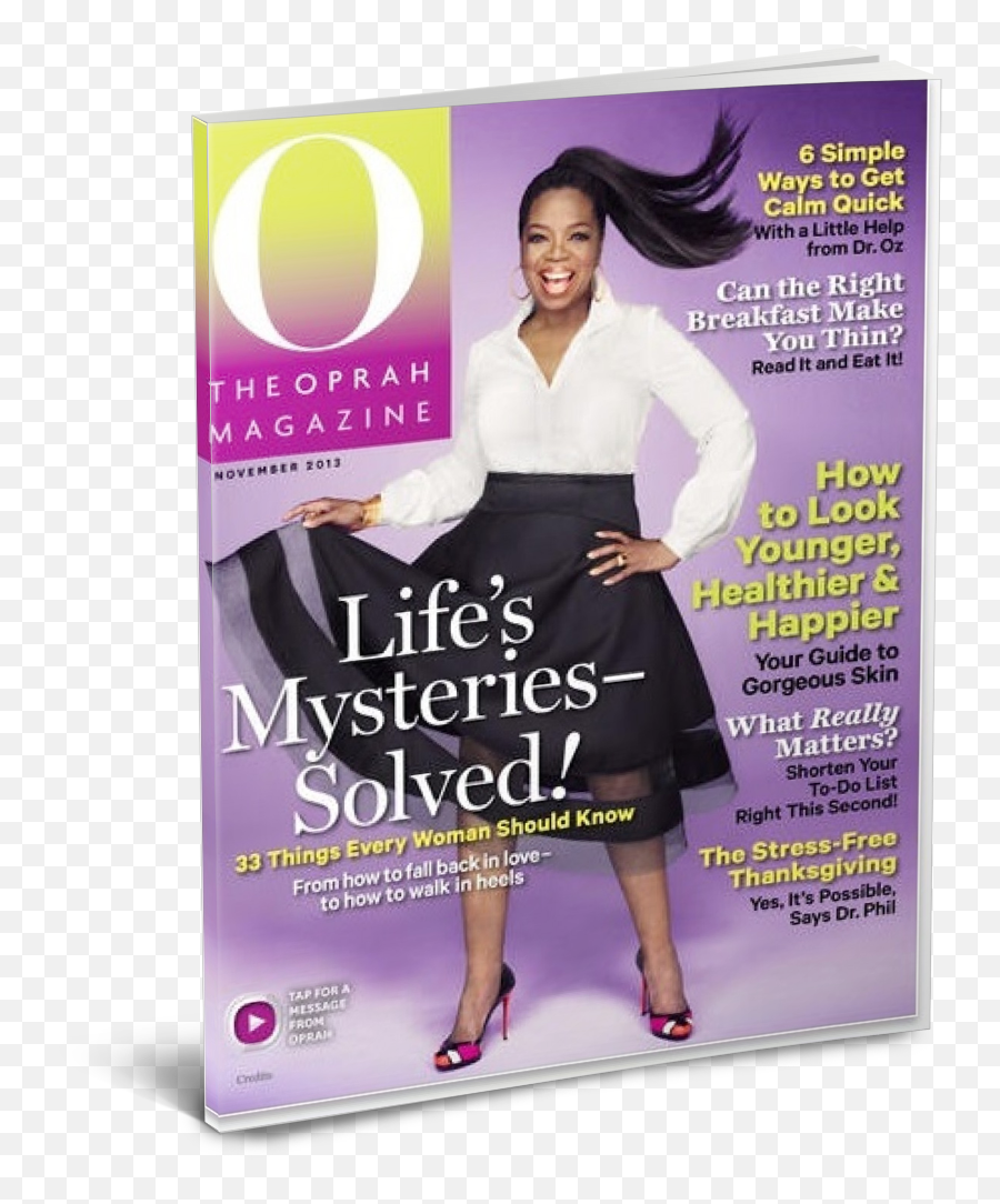 Oprah Magazine Covers Png Image With No Emoji,Oprah Magazine Logo