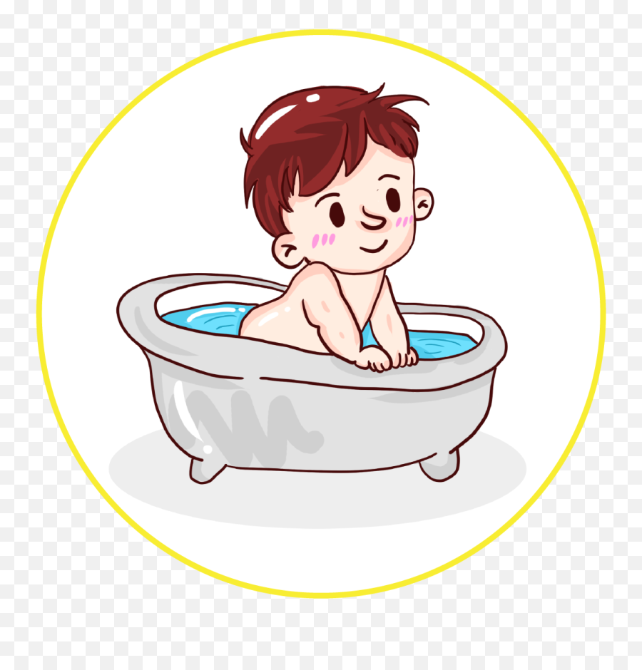 Bathing U0026 Baby Care Emoji,Take A Bath Clipart