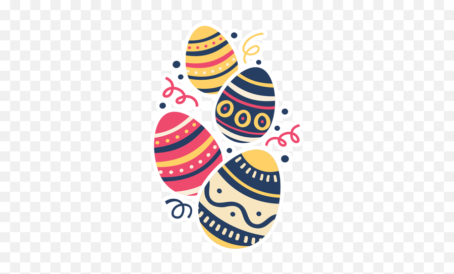 Egg Easter Painted Easter Egg Easter Egg Pattern Four Flat Emoji,Easter Eggs Transparent