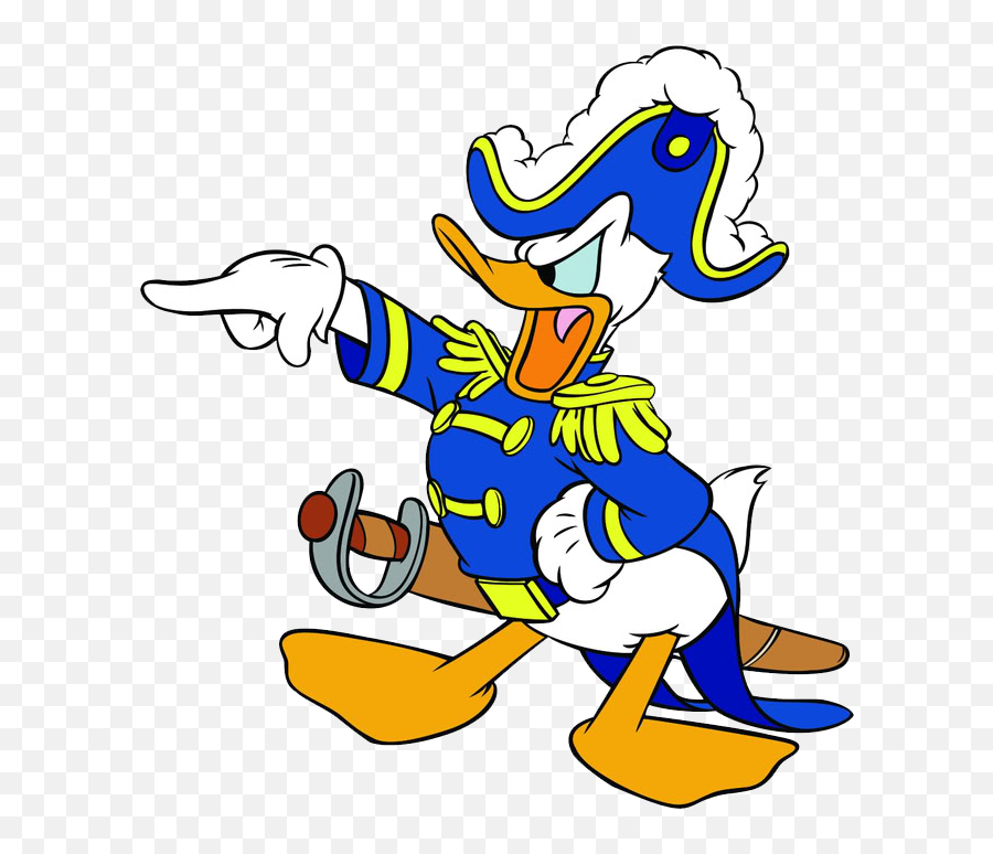 14 Donald Duck Clipart - Preview Captain Donal Emoji,Captain Hat Png