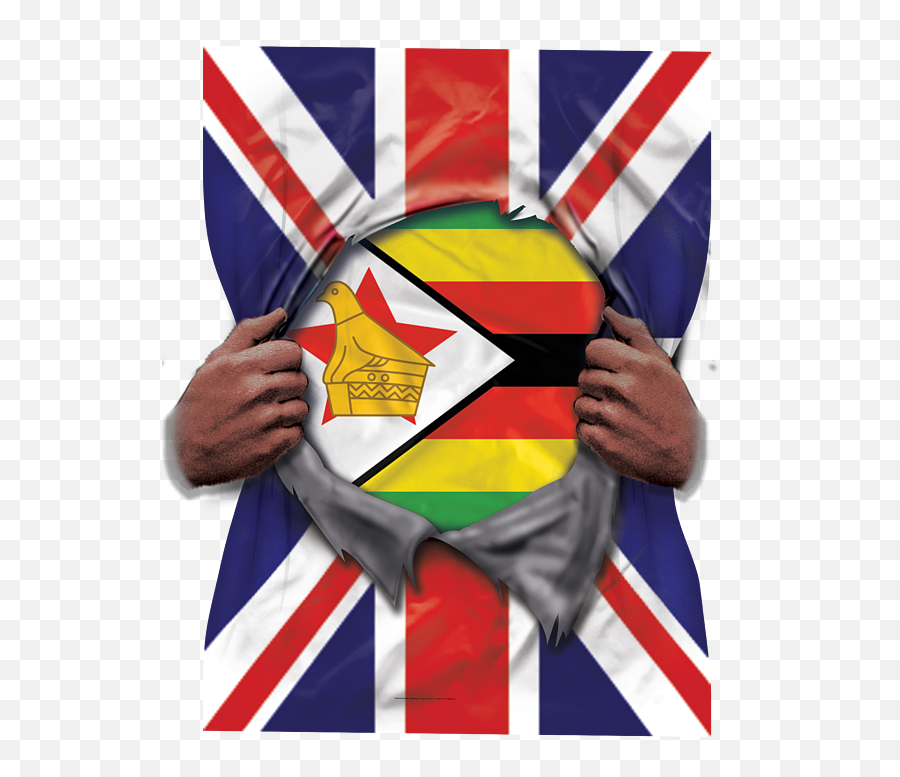 Zimbabwe Flag Great Britain Flag Ripped Round Beach Towel Emoji,Guyana Flag Png