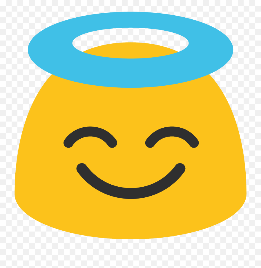 Smiling Face With Halo Emoji Clipart - Emoji With A Halo Transparent,Halo Clipart