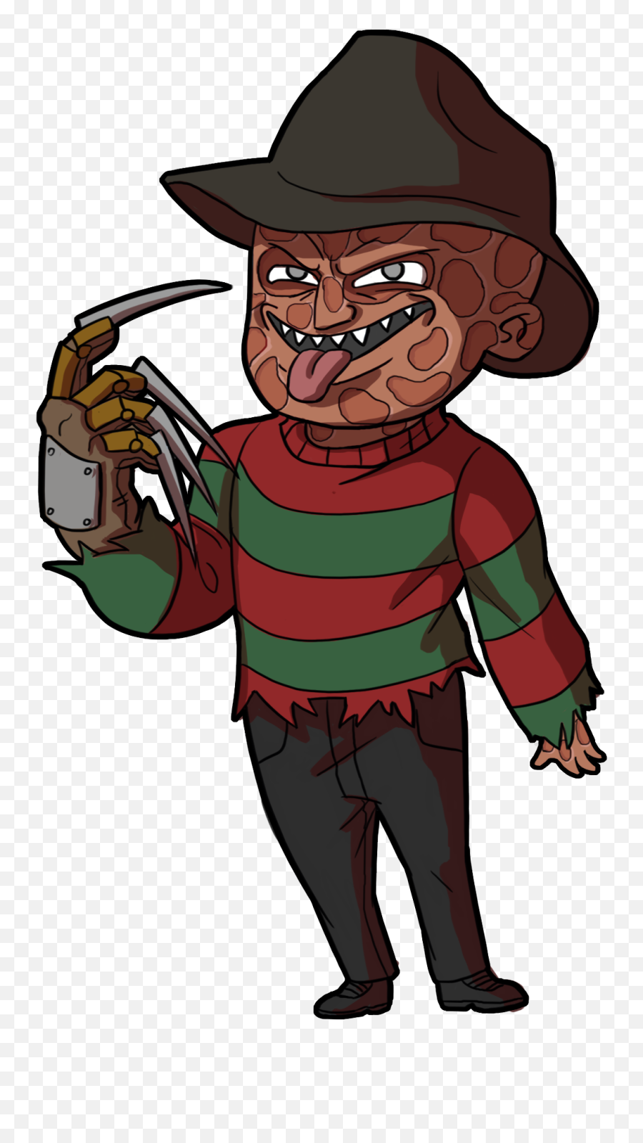 Download - Transparent Cartoon Freddy Krueger Emoji,Freddy Krueger Png