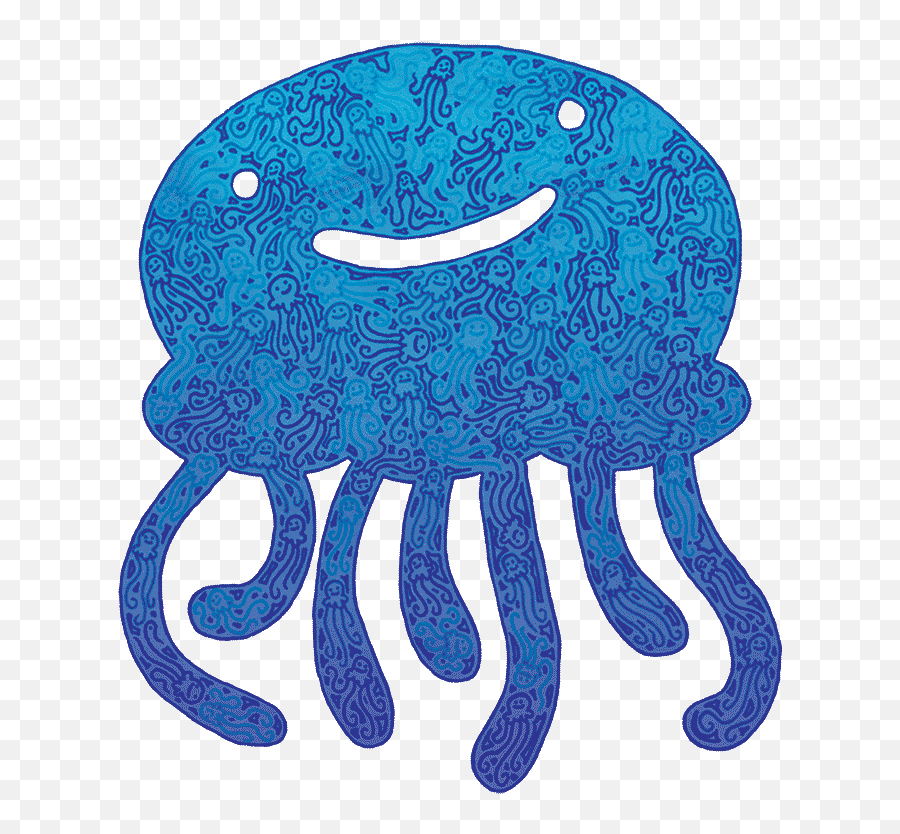 Octopus Clipart Jellyfish Transparent Kawaii Beach Camping - Animated Transparent Jellyfish Gif Emoji,Octopus Clipart