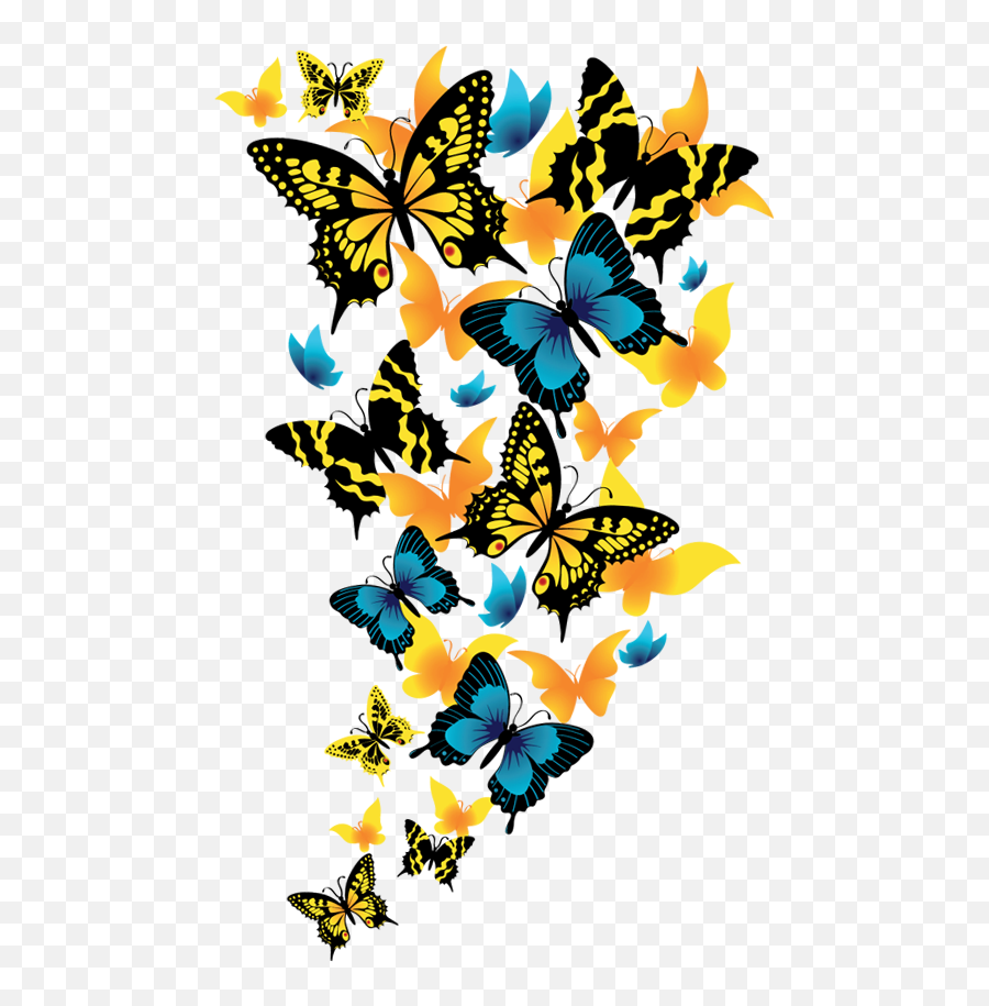 Rainbow Butterfly Clipart Clip Art - Butterfly Emoji,Butterfly Clipart