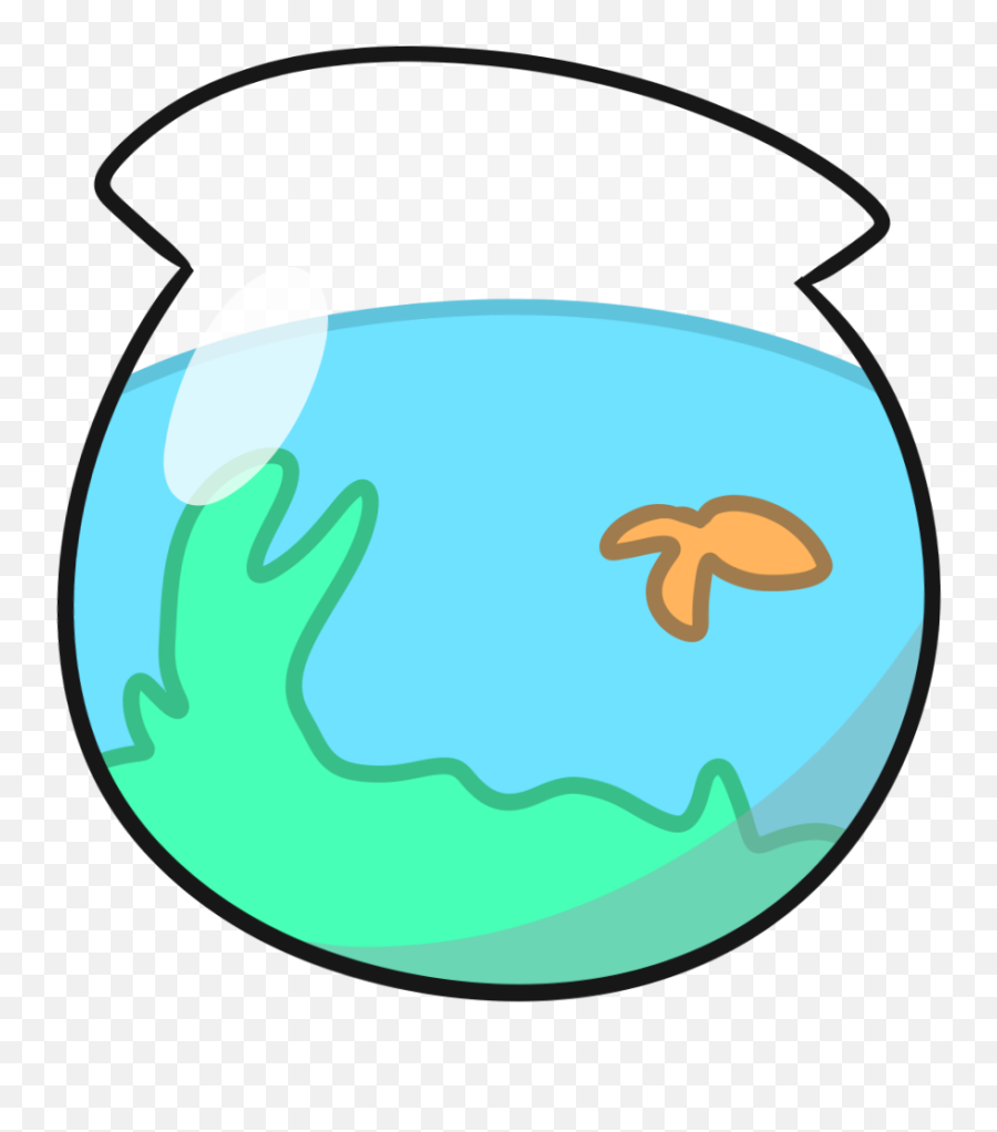 Fishbowl Clipart Transparent Fishbowl - Goldfish Bowl Clipart Transparent Emoji,Fish Bowl Clipart