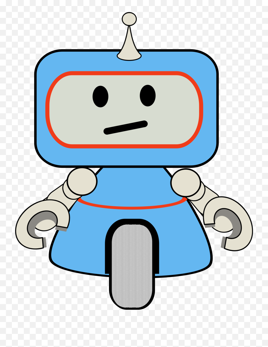 Clipart - Cartoon Transparent Cute Robot Emoji,Robot Clipart