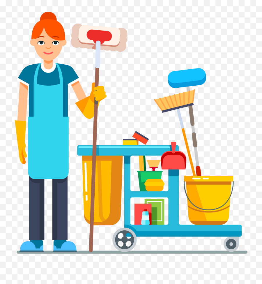 House Cleaning Services Clip Art - Janitor Clipart Emoji,Service Clipart