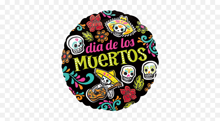 Download Hd D A Fiestas Con Globos Pinterest Da - Day Of The Clip Art El Dia De Los Muertos Emoji,Dia De Los Muertos Clipart