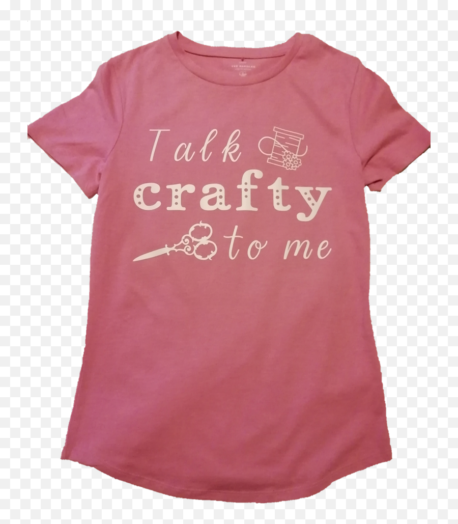 Talk Crafty To Me T - Short Sleeve Emoji,Fruit Of Loom Logo