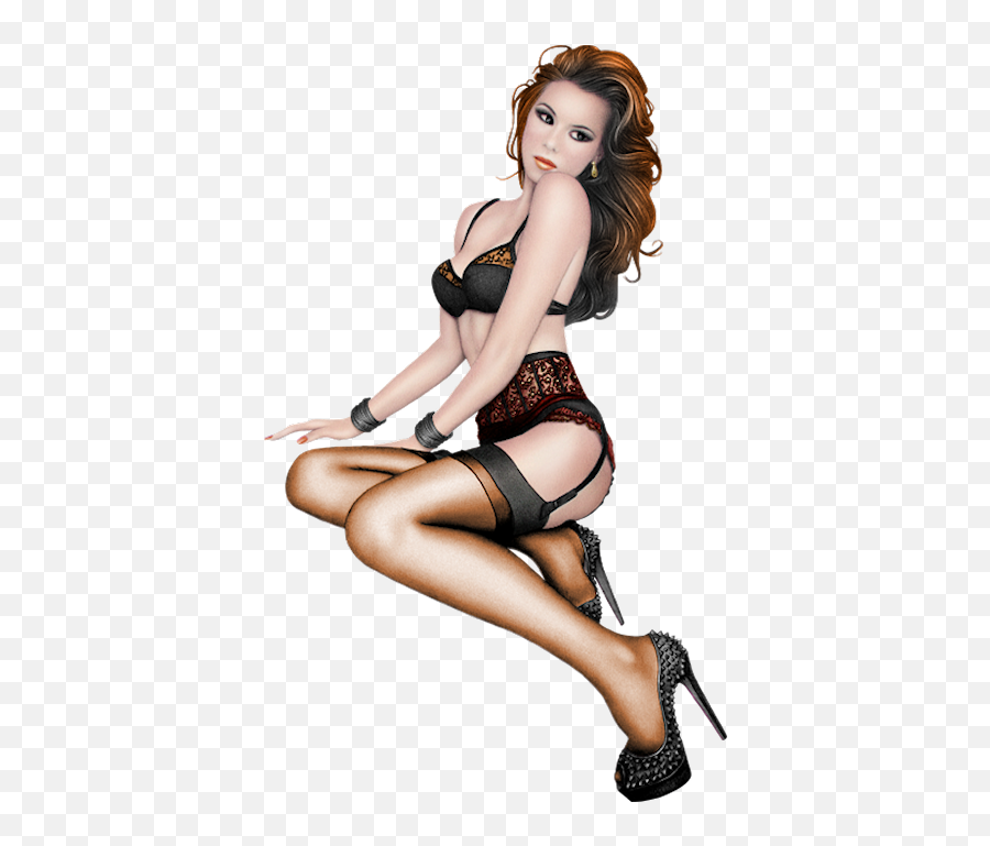 Tube Fille Sexy 3 Clipart - Tube Fille Sexys 3d Png Sitting Emoji,Sexy Model Png