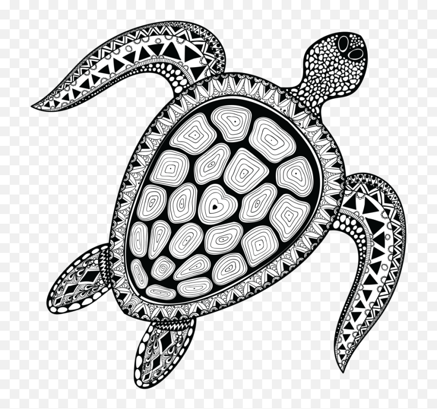 Turtle Clipart Png - Turtle Australian Aboriginal Totem Emoji,Sea Turtle Clipart