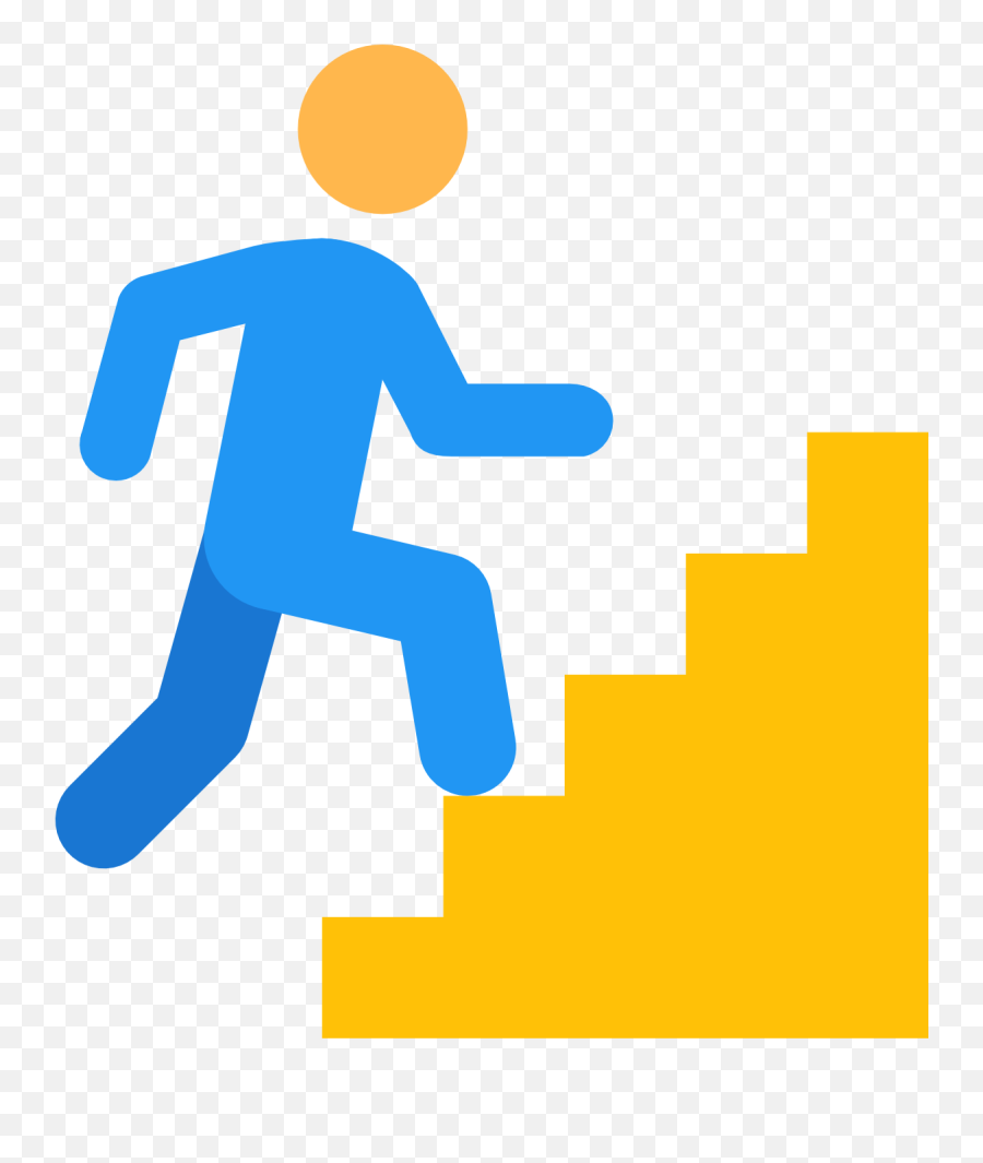 10 - Climbing Stairs Icon Png Emoji,Steps Clipart
