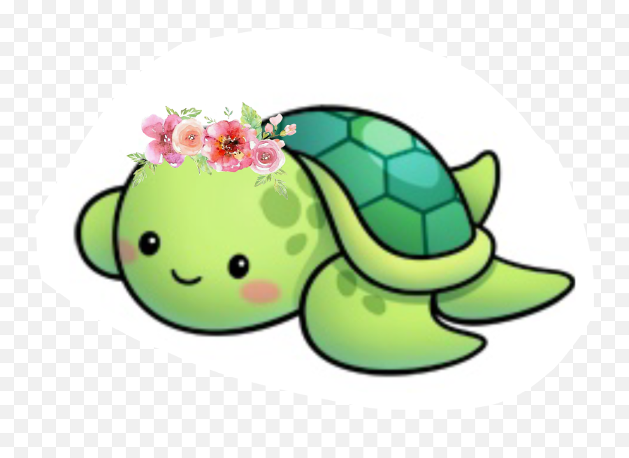 Clipart Girl Turtle Clipart Girl Turtle Transparent Free - Dessin De Tortue Kawaii Emoji,Turtle Clipart