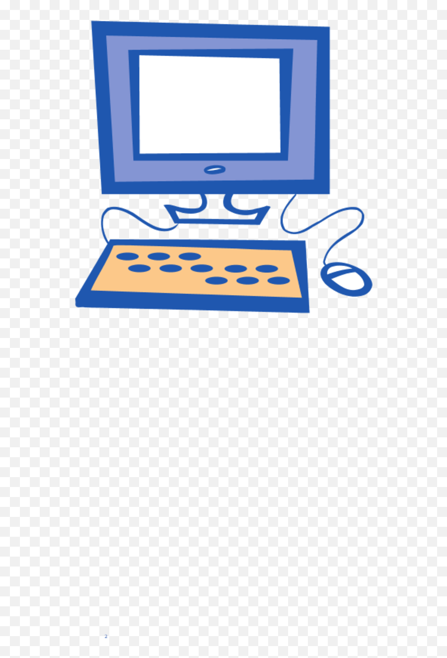 Simple Computer Png Clip Arts - Computer Clip Art Full Emoji,Cartoon Computer Png