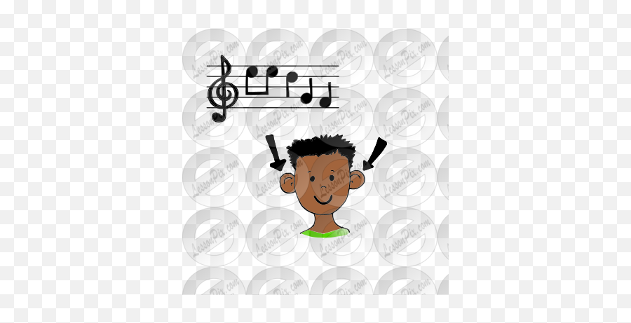 During Music I Listen To Mrs Wardell Picture For Classroom Emoji,Listen To Music Clipart