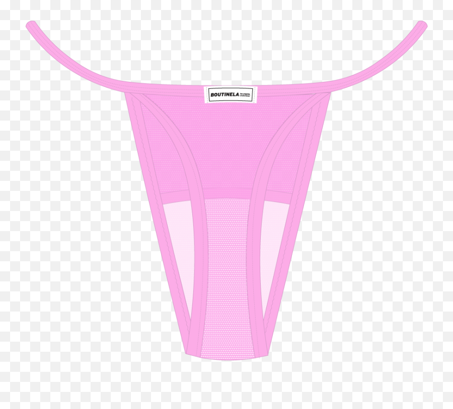 Pink Mesh Lace Thong Panty Emoji,Pink Logo Panty