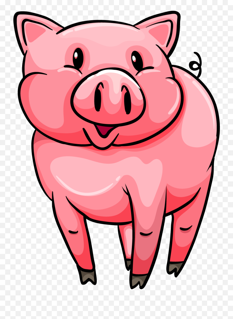 Smart Brain Clipart - Pig Clipart Png Emoji,Pig Clipart
