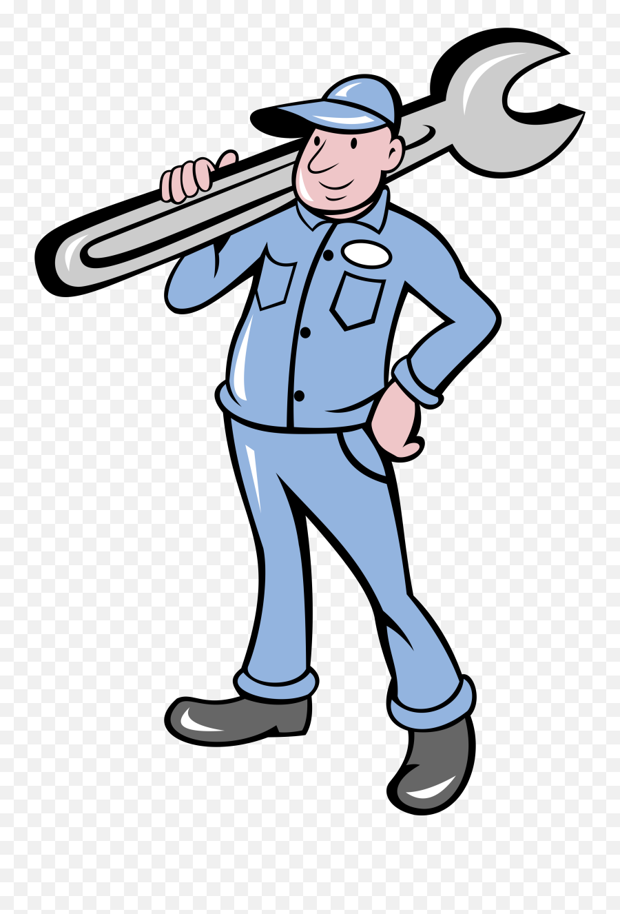 Cartoon Auto Repair Wrenches - Mechanic Cartoon No Background Emoji,Mechanic Clipart