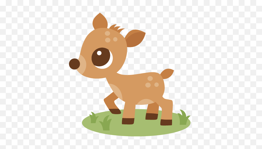 Deer Svg Scrapbook Cut File Cute - Transparent Background Cute Deer Clipart Emoji,Deer Clipart