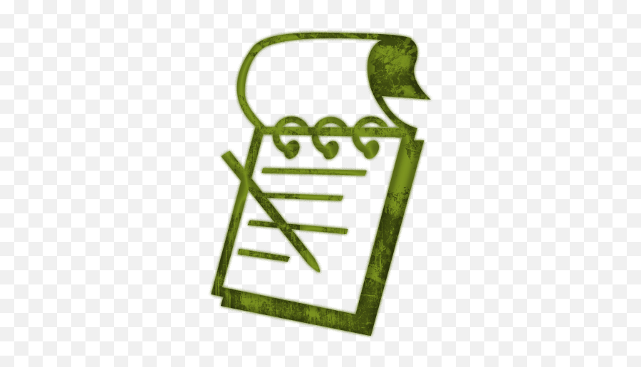 Notepad Clipart 3 Image - Green Notepad Clipart Emoji,Notepad Clipart