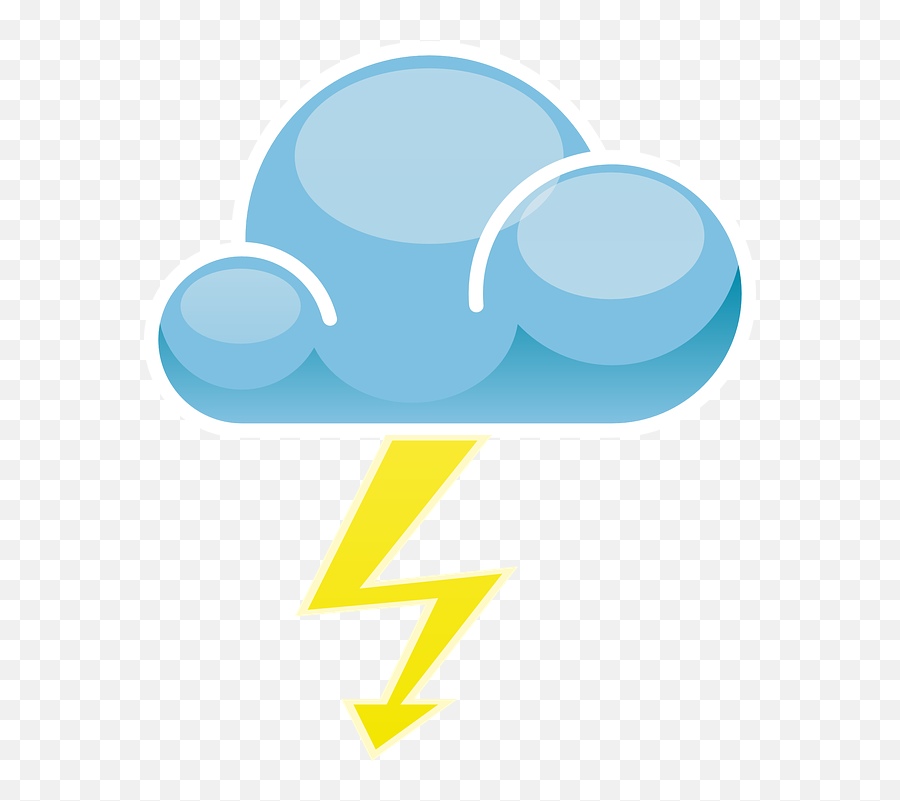 Blitz Cliparts 8 Buy Clip Art - Thunder And Lightning Lightning Weather Symbol Emoji,Thunder Clipart