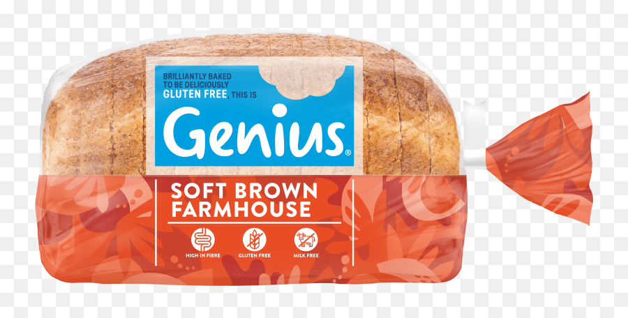 Genius Uk Gut Health Foods U0026 Products Gluten Free Bread - Genius Gluten Free Brown Bread Emoji,Bread Transparent Background