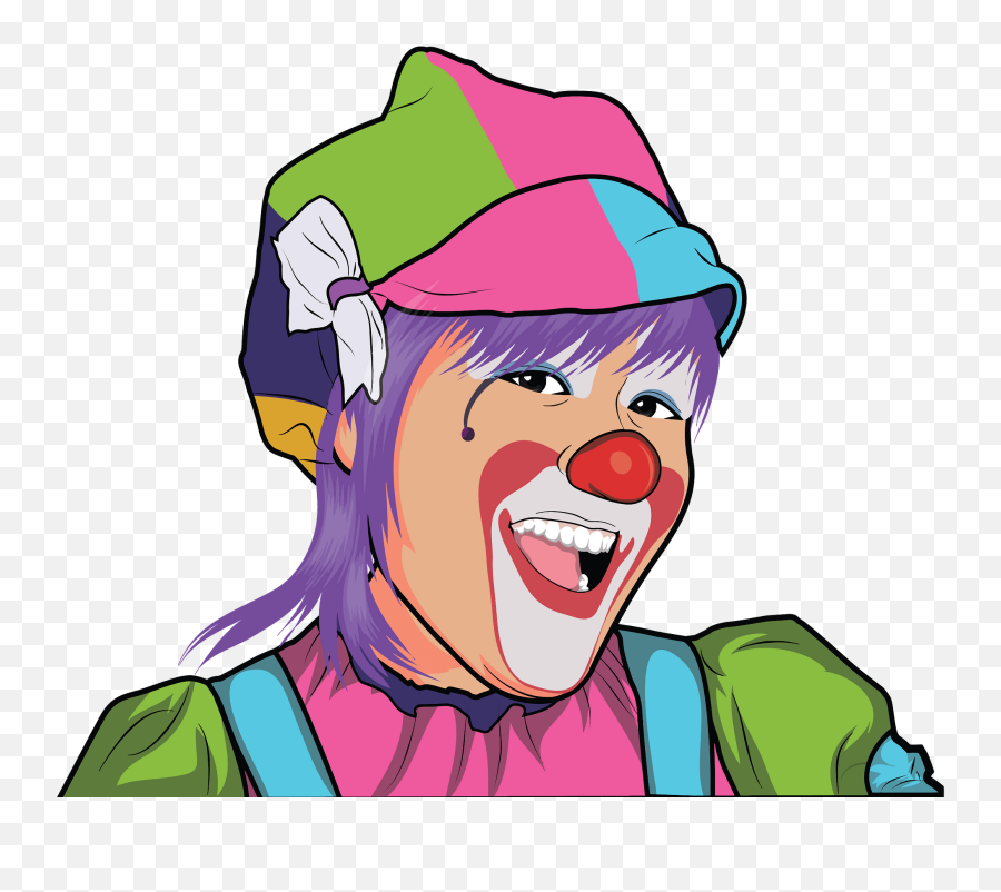 Clown Png - Female Clown Png Funny Emoji,Clown Transparent