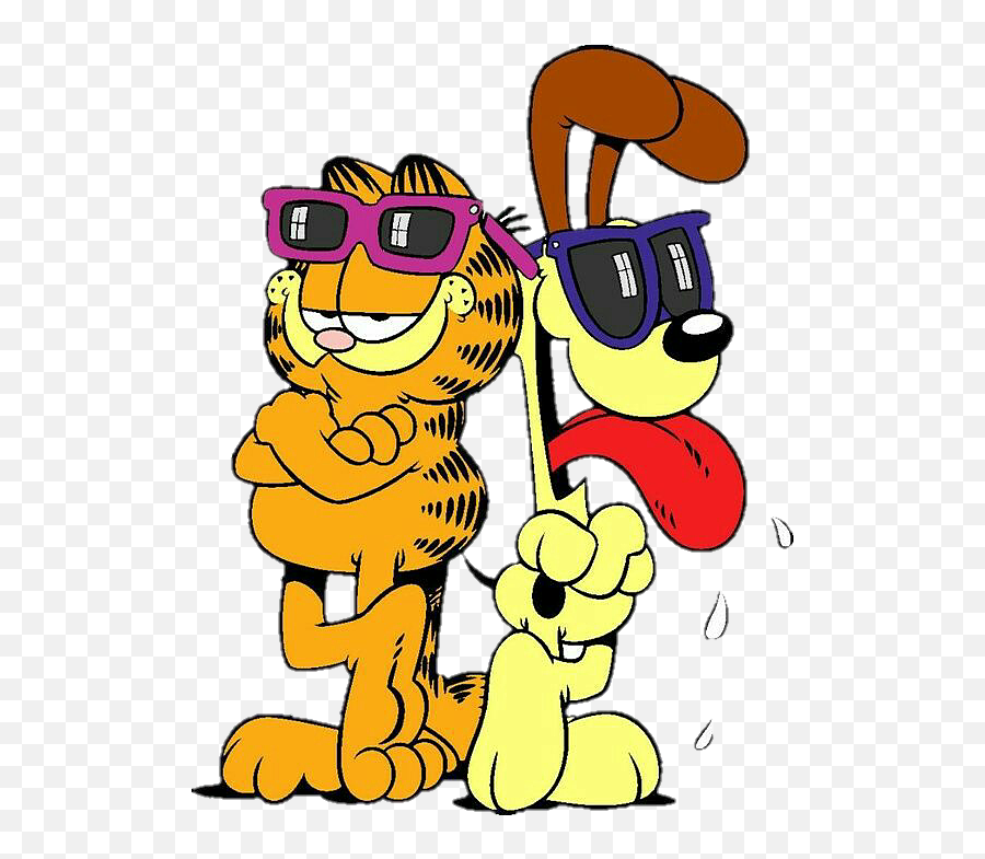 Garfield And Odie Png Hd Png Download - Garfield Y Odie Vector Emoji,Garfield Png