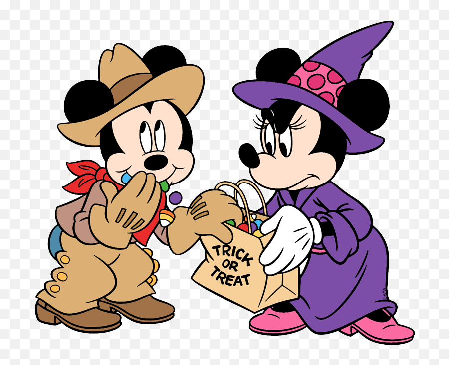 Disney Halloween Clip Art 2 Disney Clip Art Galore - Mickey And Minnie Candy Clipart Emoji,Mickey And Minnie Clipart