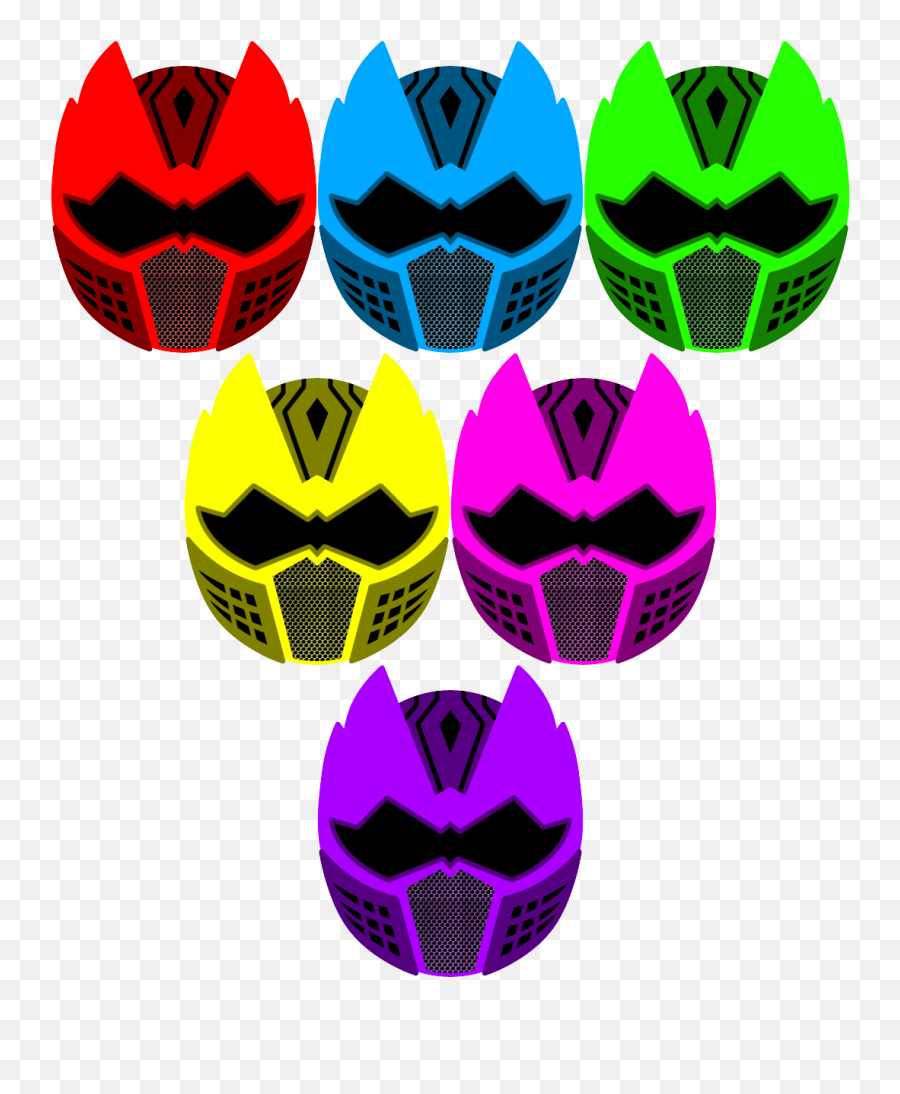 Atlantis Power Rangers Helmets By Xelku9 - Power Ranger Emoji,Power Rangers Clipart