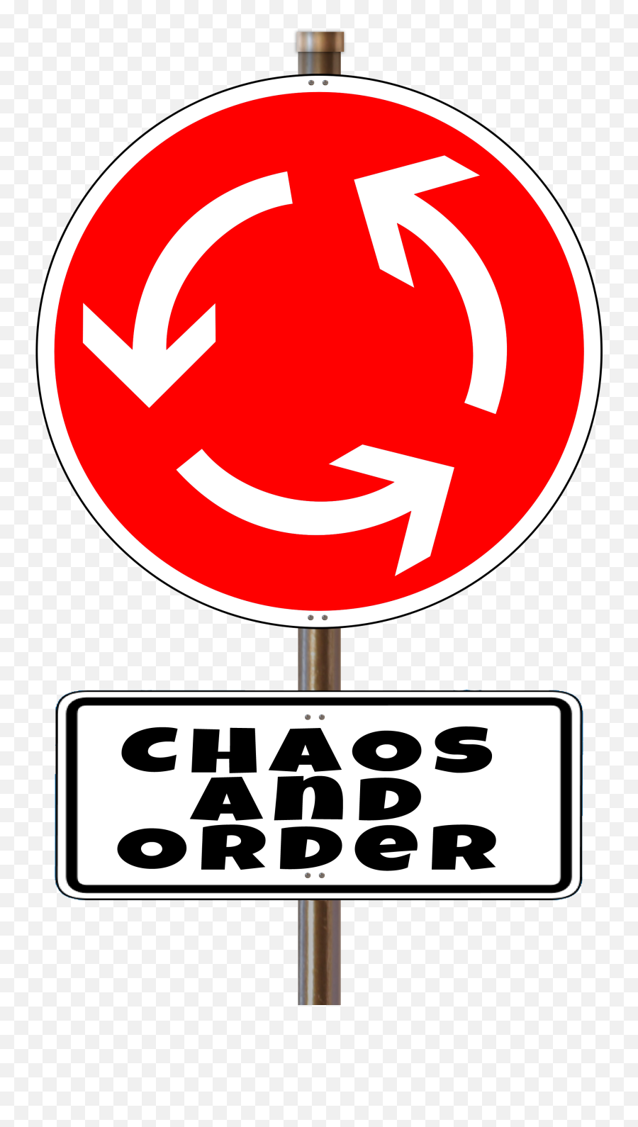 Road Sign Chaos And Order Free Image Download Emoji,Clutter Clipart