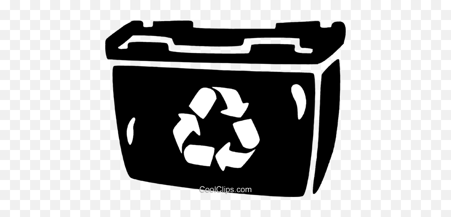 Recycle Bin Royalty Free Vector Clip Art Illustration Emoji,Recycle Bins Clipart