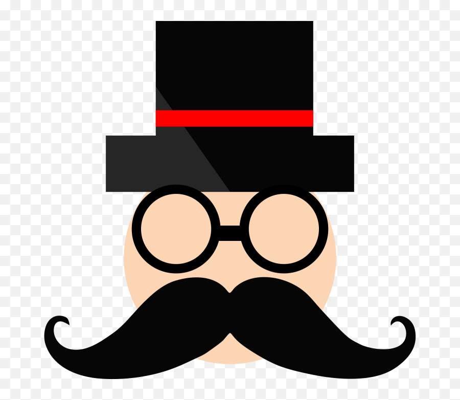 Man In Top Hat - Men With Hat Clipart Emoji,Top Hat Clipart