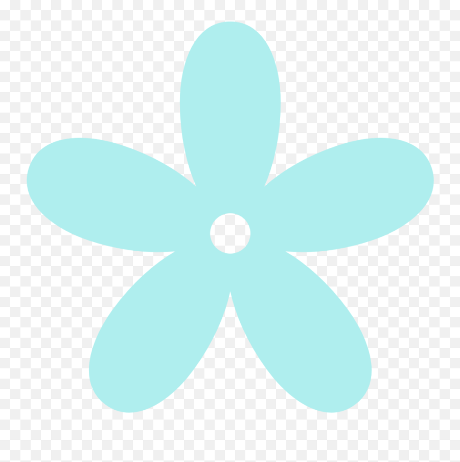 Download Turquoise - Light Blue Flowers Clipart Full Size Emoji,Blue Flowers Transparent