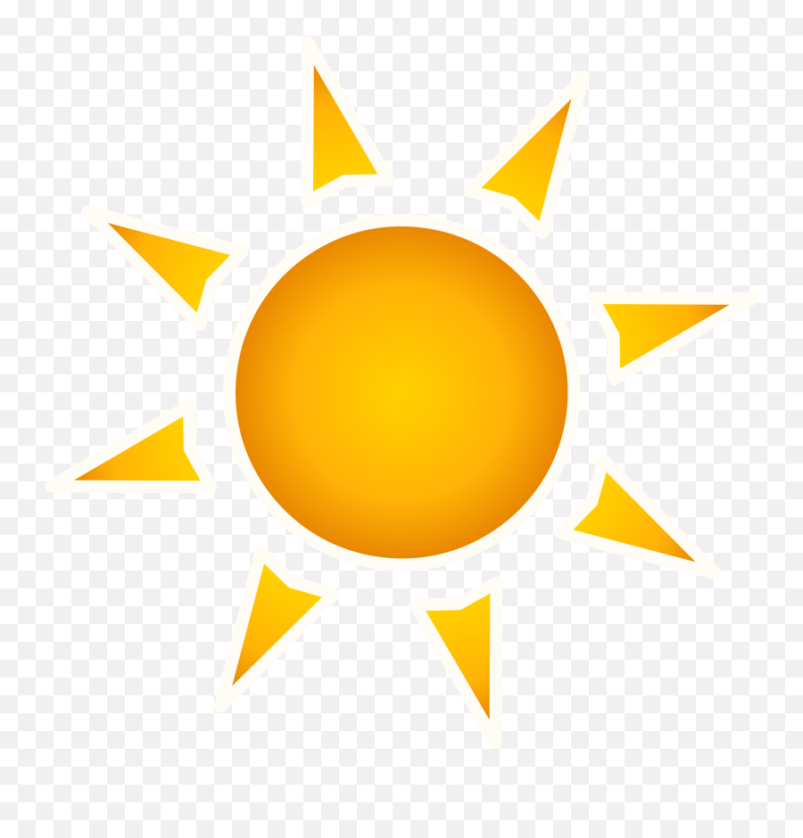 Yello Sun Clipart Free Image - Sun Drawing Transparent Emoji,Sun Clipart