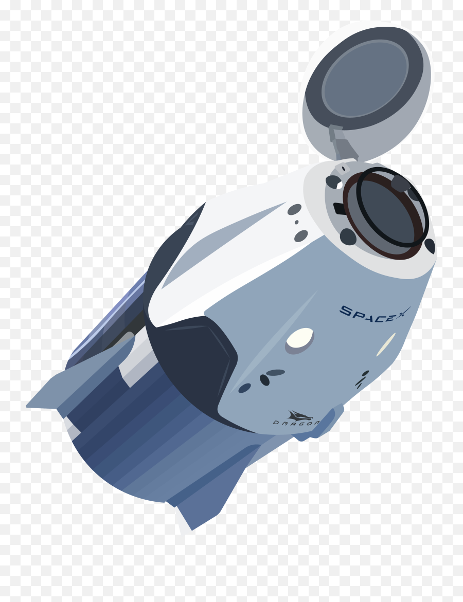 Crew Dragon Vector Art Spacexlounge - Crew Dragon Spaceship Transparent Background Emoji,Dragon Transparent