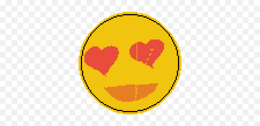 Download Heart Eye Emoji - Circle Png Image With No Minecraft Circle Chart 69,Heart Eyes Emoji Png