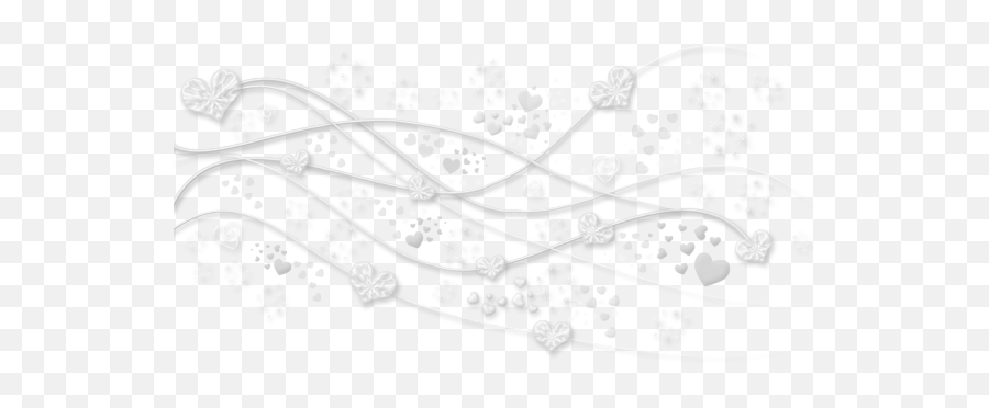 Transparent White Hearts Decoration Png - White Decorations Png Emoji,White Heart Transparent Background
