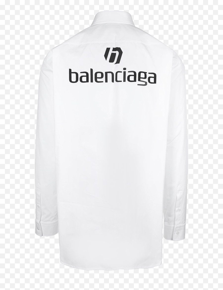 Logo Shirt - Long Sleeve Emoji,Balenciaga Logo