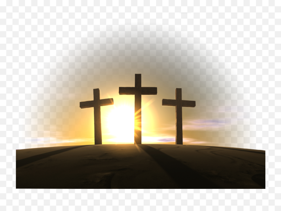 3 Crosses Png - Transparent Three Crosses Png Emoji,Catholic Cross Clipart