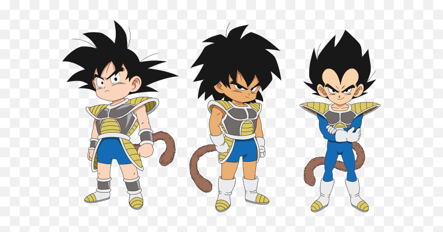 Kid Goku Vegeta And Broly Art - Baby Goku Dragon Ball Super Broly Emoji,Kid Goku Png