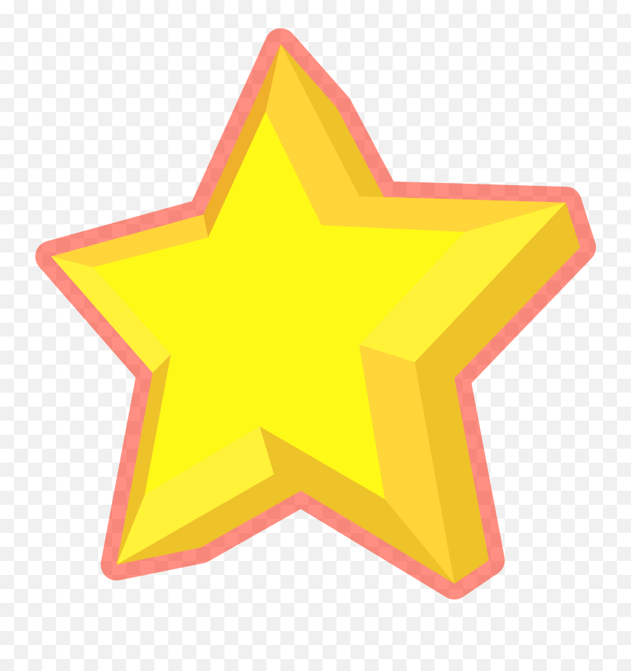 3d Star - 3d Star Clipart Png Emoji,Yellow Star Png