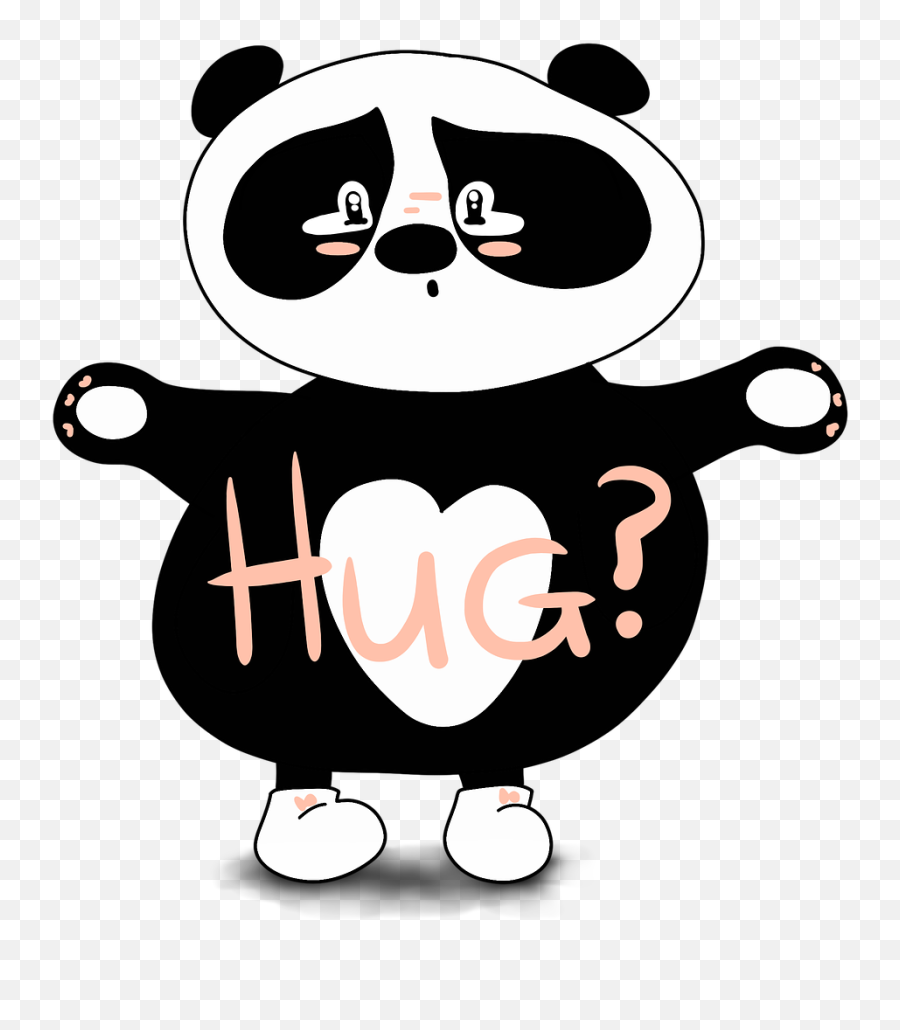 Panda Wants A Hug Clipart - Love Cute Love Sorry Emoji,Hug Clipart