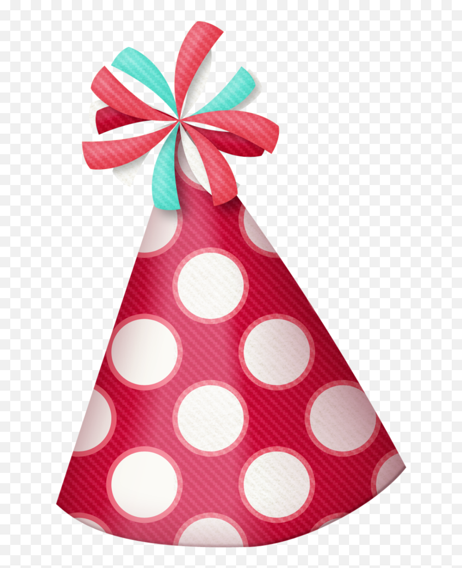 Download Birthday Hat Clipart Polka Dot Party Hat - Blue Birthday Emoji,Birthday Hat Png