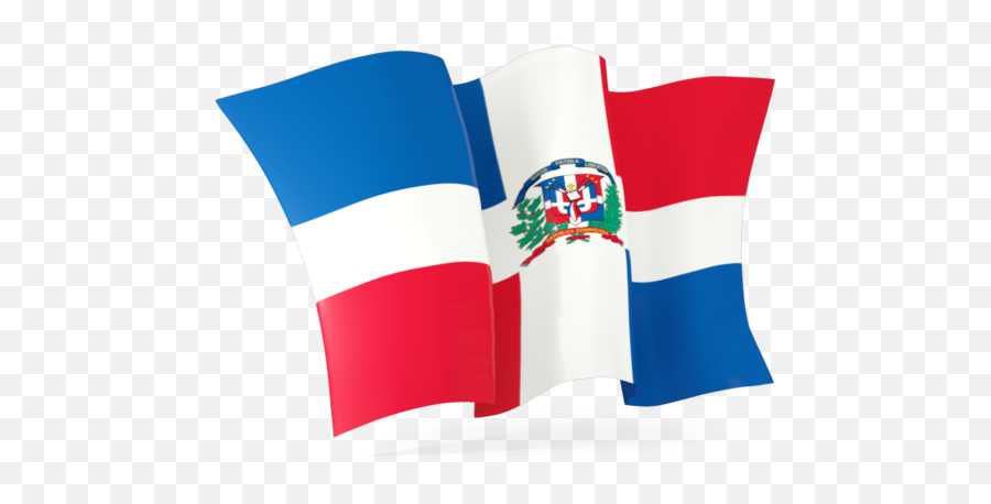 Waving Flag - Dominican Republic Flag Png Emoji,Dominican Republic Flag Png