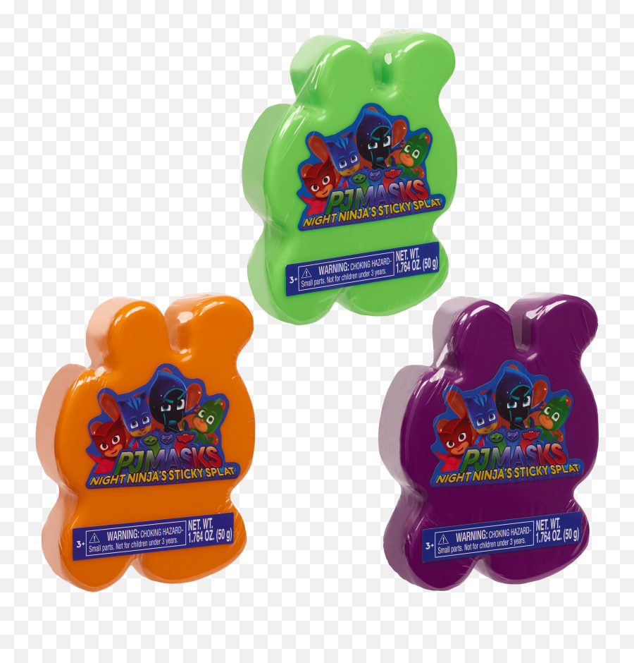 Pj Masks Sticky Splat Putty 3 - Pack Emoji,Nickelodeon Splat Logo