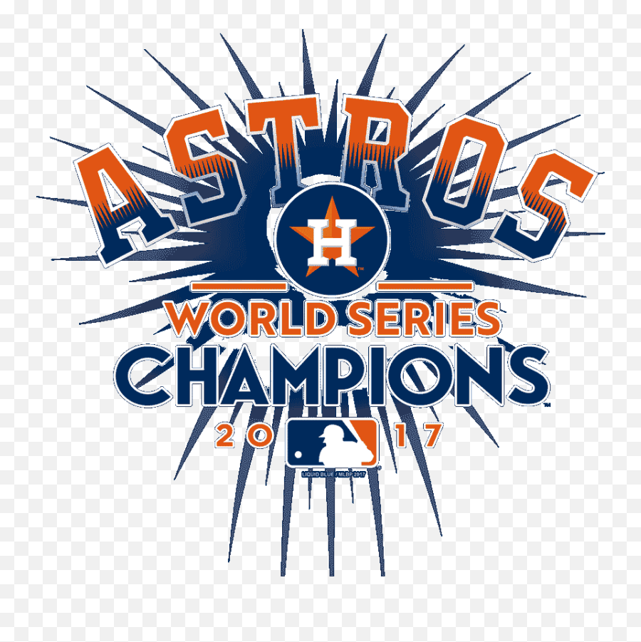 Astros World Series Champions Tees - Liquid Blue Retail Emoji,Astros World Series Logo