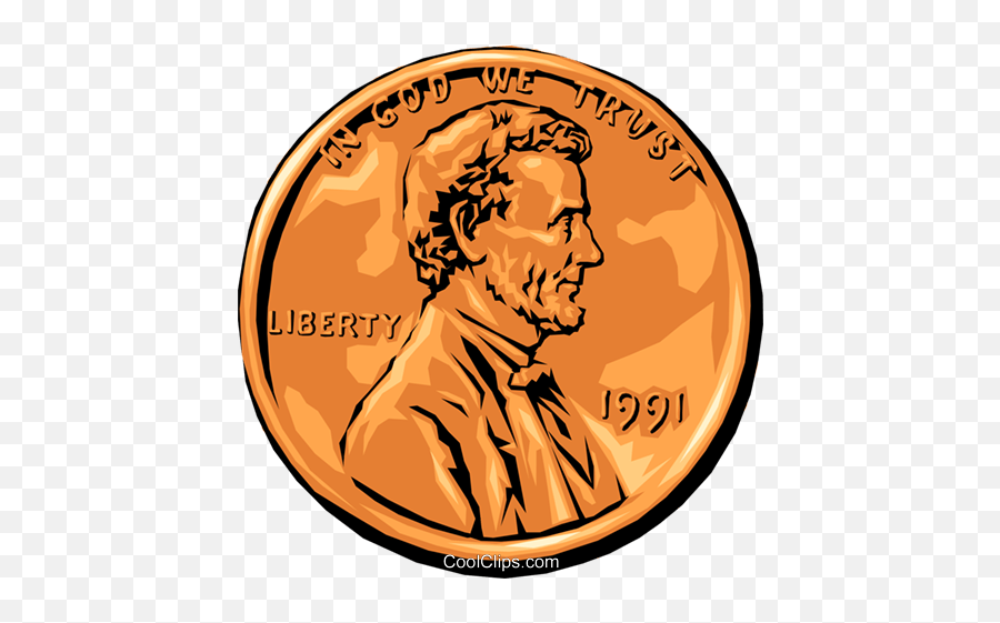 Download Lincoln Penny Royalty Free - Coin Clipart Emoji,Penny Clipart