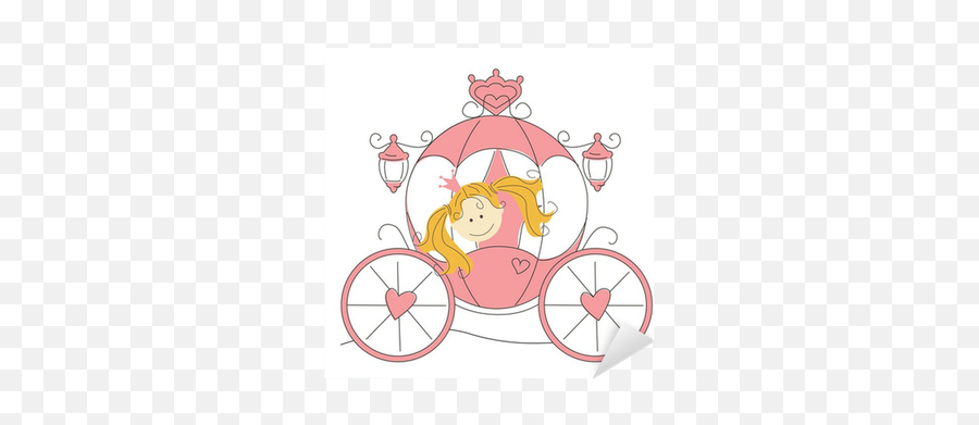 Cute Little Princess In The Carriage Sticker U2022 Pixers - We Emoji,Princess Carriage Clipart
